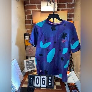 pink "OGF" script embroidery